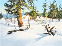 Art Original Oil ‘Winter Sun’ Harold Lyon