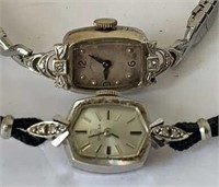 Two Antique Ladies 14kt Gold Wrist Watches