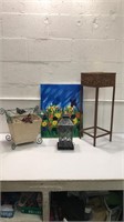 Lantern, Wicker Pot, & Flower Art & More K14A