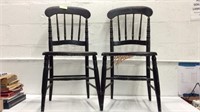 2 Matching Cane Seated Chairs K14G