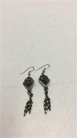 Vintage Dangle Wolf Earrings KJC