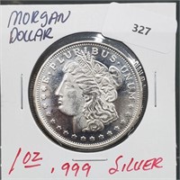 1oz .999 Silver Morgan Dollar Round