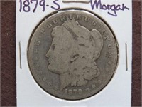 1879 S MORGAN SILVER DOLLAR 90%