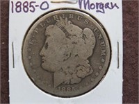 1885 O MORGAN SILVER DOLLAR 90%