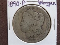 1890 P MORGAN SILVER DOLLAR 90%