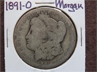 1891 O MORGAN SILVER DOLLAR 90%