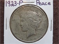 1923 P PEACE SILVER DOLLAR 90%