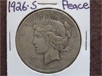 1926 S PEACE SILVER DOLLAR 90%