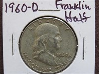 1960 D FRANKLIN HALF DOLLAR 90%