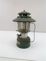 Coleman Green Metal & Glass Vintage Lantern
