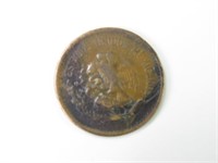1944 Bronze 20 Centavos Mexican Coin