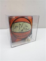 Cynthia Cooper Signed Basketball and Rings