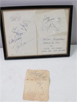 Dallas Hoopsters Signatures 1979