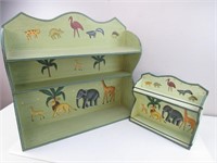 Zoo Animal Wooden Shelves