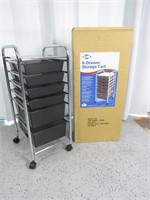 (2) 6 Drawer Rolling Storage Cart