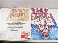(2) Posters- Dream Team and Astros