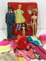 Vintage 1963 Barbie Case with contents including