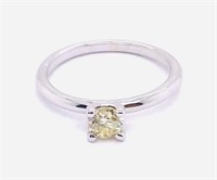 14k White Gold 0.47 ct Natural Diamond Ring