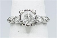 1.21 Ct Diamond Platinum Custom Ring