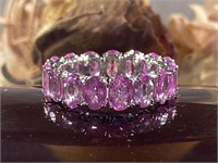 Certified $ 6016 14 Kt Pink Sapphire Ring