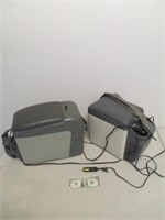 2 Portable Travel Coolers w/ Auto Cigarette
