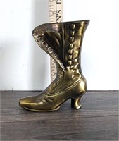 Brass Boot Vase