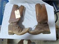 Tall Leather Riding Boots-Old-approx size 8