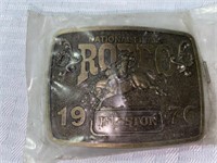 Belt Buckle National Finals Rodeo 1976 Hesston