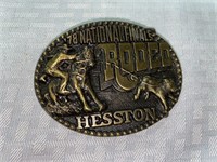 Belt Buckle 1978 National Finals Rodeo Hesston