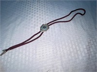 Bolo Tie Nylon w/Metal Arrowhead & Indian