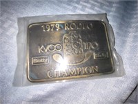 Belt Buckle 1979 Rodeo Champion Getty Skelly
