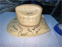 Straw Cowboy Hat signed by Various Cowboys