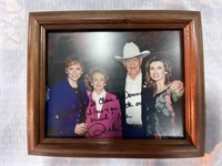 signed framed photo of Reba McEntire w/Clem