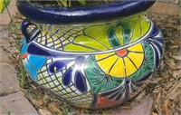 Talavera Potted Periwinkle Plant