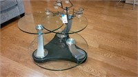 3 Tier Movable Glass Top Table