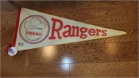 Texas Rangers Pennant And Pin