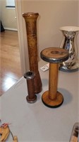 3 Wooden Spools