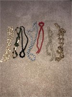 Large Lot Of Vintage Necklaces