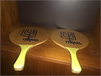 2 Wooden Paddles