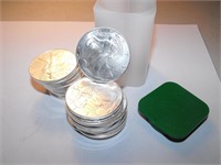 Mint Roll of US Silver Eagles (20)