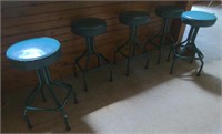Lot of 5 Green Barstools *times the quantity
