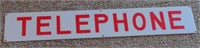 Acrylic Telephone Sign 27.5"x4.5"