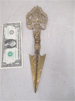 Unique Vintage Spanish/Aztec Style Dagger Knife -