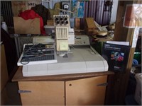 Melco Embroidery System on cart w/ wheels