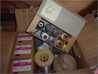 Box of thread, a lot are new in box