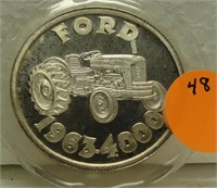 1963 FORD 4000 1 TROY OZ. SILVER ART ROUND