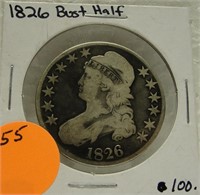 1826 BUST HALF DOLLAR