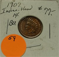 1907 BU INDIAN HEAD CENT