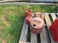 Lot of 4 Metal Gas Cans
