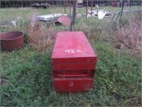 Red Job Box (Needs Hinge Tacked)